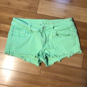 Lime green shorts